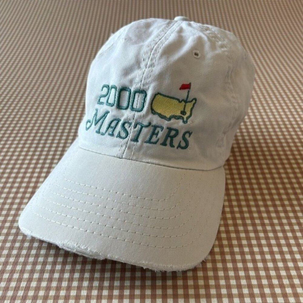 Masters GOLF‎ hat adjustable distressed fabric Y2K 2000 classic preppy dad hat
